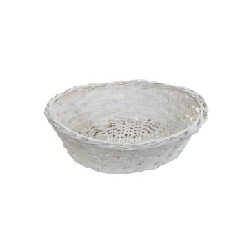 KOSÁR BAMBUSZ OVÁL FEHÉR 208-47/W 27X22XH8CM 1DB