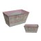 KASPÓ BÁDOG PINK 140-B-404 (23X13)X12HX(18,5X8,5)CM 1DB