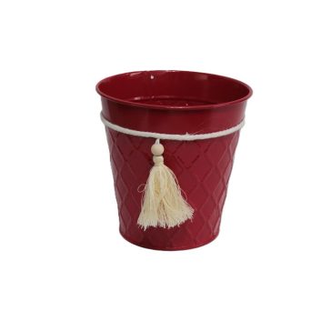 KASPÓ BÁDOG PIROS 140-B-519 D13X13HXD9CM 1DB