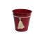 KASPÓ BÁDOG PIROS 140-B-519 D13X13HXD9CM 1DB