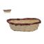 KOSÁR BAMBUSZ NATÚR SZÍNES PEREMŰ 8-2403 20X12X5CM 1DB