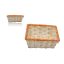 KOSÁR BAMBUSZ NATÚR SZÍNES PEREMŰ MIX 8-2413 16X16X5CM 1DB