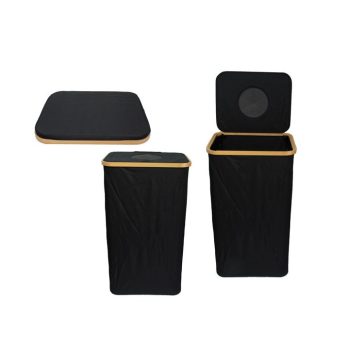   TÁROLÓ VISSZAVÁLTÓS ÜVEGEKNEK BAMBUSZ+TEXTIL 40,5X33X70CM ENG-579 1DB
