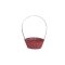 FLORENTIN BAMBUSZ OVÁL ANTIKOLT PIROS 66-2-A/30X22X13/49CM 1DB