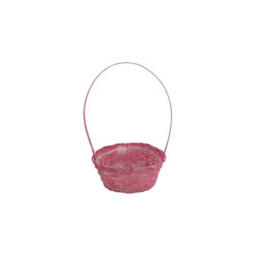   FLORENTIN BAMBUSZ OVÁL ANT.KICSI PIROS 66-22-A/PIROS 25X18XH10/40CM 8/72 1DB