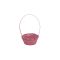 FLORENTIN BAMBUSZ OVÁL ANT.KICSI PIROS 66-22-A/PIROS 25X18XH10/40CM 8/72 1DB