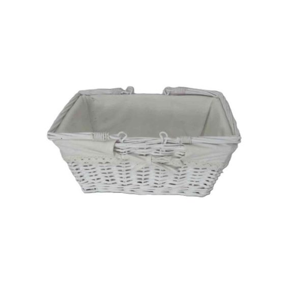 Bevásárló Kosár Textiles Lf. Fehér 68-96/W 35*27*H15cm Bevásárló Kosár Textiles Lf. Fehér 68-96/W 35*27*H15cm