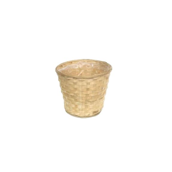 Bambusz Kaspó Natúr 01-80/N - D22*H18cm Bambusz Kaspó Natúr 01-80/N - D22*H18cm