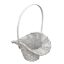 KOSÁR RATTAN BAMBUSZ FLOR.FEHÉR 66-54/W-22X17XH13/30CM 1DB