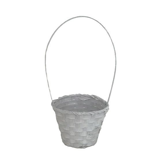 KOSÁR RATTAN BAMBUSZ FLOR.FEHÉR 66-38/W-D13XH9,5/29CM 1DB KOSÁR RATTAN BAMBUSZ FLOR.FEHÉR 66-38/W-D13XH9,5/29CM 1DB