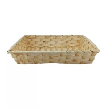 Kosár bambusz natúr nagy  8-61 42X31X8CM 1DB