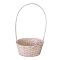 FLORENTIN BAMBUSZ OVÁL ANTIKOLT 66-2-A/FEHÉR - 30X22XH13/49CM 1DB