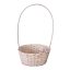 FLORENTIN BAMBUSZ OVÁL ANTIKOLT 66-2-A/FEHÉR - 30X22XH13/49CM 1DB