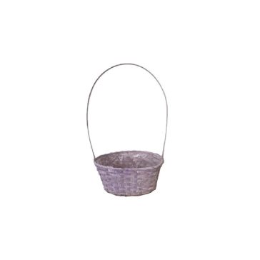   FLORENTIN BAMBUSZ OVÁL ANTIKOLT LILA 66-2-A/30X22X13/49CM 1DB