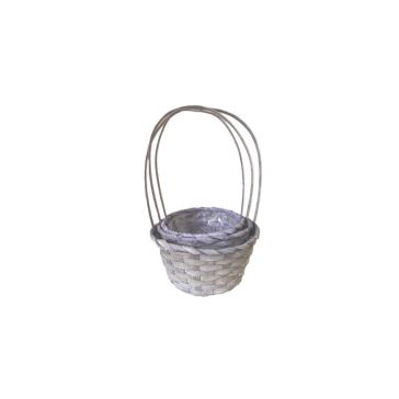 FLORENTIN BAMBUSZ ANTIKOLT LILA S/3 66-44-A/21X10/36CM 1DB
