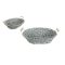 KOSÁR KENYERES OVÁL SZÜRKE 70-62 30X23XH8CM 1DB