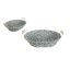 KOSÁR KENYERES OVÁL SZÜRKE 70-62 30X23XH8CM 1DB