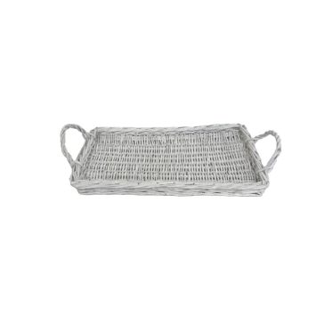 KOSÁR VESSZŐ FEHÉR TÉGLA FÜLES 90-143 38X22XH4CM 1DB