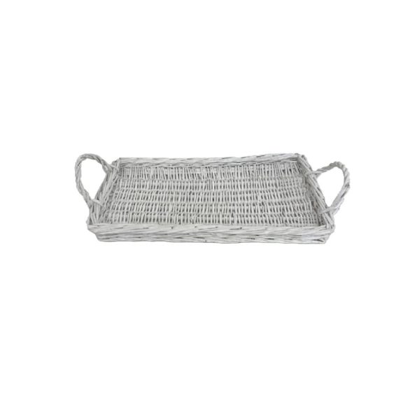 KOSÁR VESSZŐ FEHÉR TÉGLA FÜLES 90-143 38X22XH4CM 1DB KOSÁR VESSZŐ FEHÉR TÉGLA FÜLES 90-143 38X22XH4CM 1DB