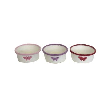 PAPÍRKASPÓ KEREK SZÍNES PEREM 9-22/MIX D15,5XH7CM 1DB