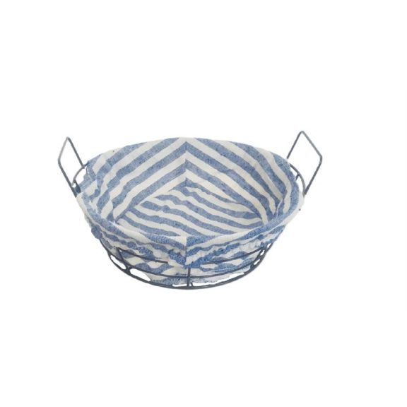 KOSÁR KENYERES KÉK CSÍKOS 70-F-86 D23XH8CM 1DB KOSÁR KENYERES KÉK CSÍKOS 70-F-86 D23XH8CM 1DB