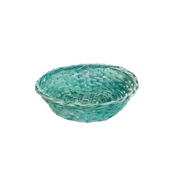 KOSÁR BAMBUSZ OVÁL ZÖLD 208-47/GREEN - 27X22XH8CM 1DB