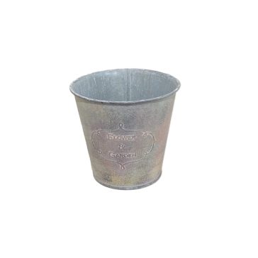 KASPÓ BÁDOG MOSOTT SZÜRKE 140-B-103 D13XH12CM 1DB