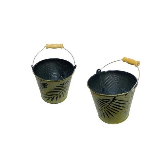 KASPÓ BÁDOG FANYELES TRÓPUSI ZÖLD 140-B-112 D14XH12CM 1DB KASPÓ BÁDOG FANYELES TRÓPUSI ZÖLD 140-B-112 D14XH12CM 1DB