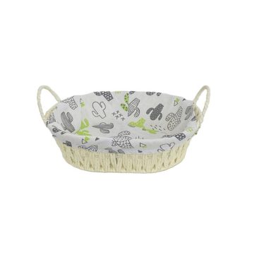   KOSÁR KENYERES PAPÍR OVÁL KAKTUSZ 70-102 27X21XH8/12CM 1DB