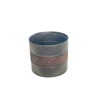   KASPÓ BÁDOG HENGER RÉZ BETÉTES 232-B-46/XL D21,5XH19CM 1DB