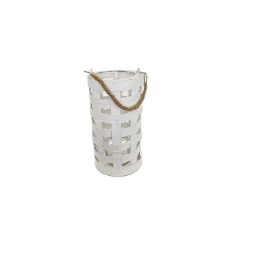 MÉCSESTARTÓ HENGER FEHÉR 90-M-31M D15XH28CM 1DB