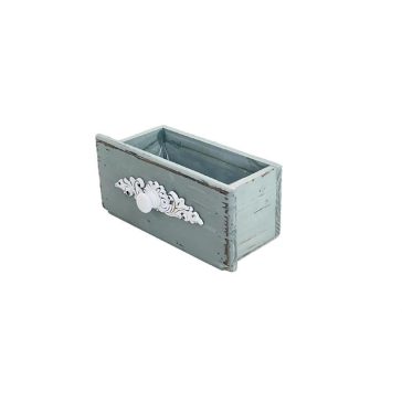 KASPÓ VINTAGE KÉK 140-W-22-01 22,5/19,5X10XH10CM 1DB