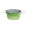 KASPÓ BÁDOG OVÁL ZÖLD 140-B-22-61 20X11XH10,5CM 1DB