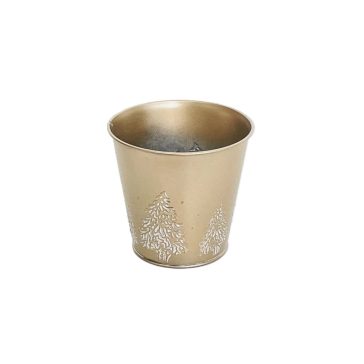 KASPÓ BÁDOG KEREK ARANY 140-B-22-21 D13/9XH12CM 1DB