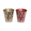 KASPÓ BÁDOG KEREK ARANY-ROSE MIX 140-B-22-54 D13/9XH13CM 120/2 1DB