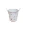 KASPÓ BÁDOG FEHÉR SZÍVECSKÉS 140-B-22-60/L D18/13XH16,5CM 1DB