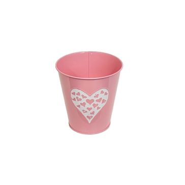   KASPÓ BÁDOG PINK SZÍV A SZÍVBEN 140-B-22-07 D13/9XH13CM 1DB