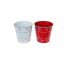KASPÓ BÁDOG FEHÉR PIROS MIX HÓPIHÉS 140-B-22-08/S D13/9XH13CM 120/2 1DB