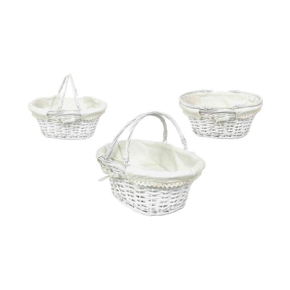 Bevásárló Kosár Lf Fehér 68-95/W - 37*25*H15cm Bevásárló Kosár Lf Fehér 68-95/W - 37*25*H15cm