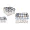 KOSÁR RATTAN FONOTT ANYAGGAL BÉLELT FEHÉR 68-902/L-30X30XH15CM 1DB