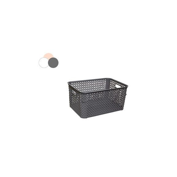 Kosár szögletes rattan hatású 2,5L 1DB Kosár szögletes rattan hatású 2,5L 1DB